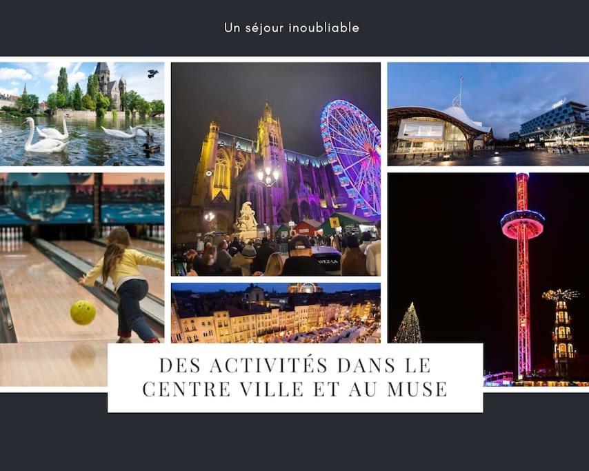 Apartamento Lumineux Et Cosy, Avec Parking, 2 Mn Gare, 2Mn Muse, 5Mn Centre Metz Exterior foto